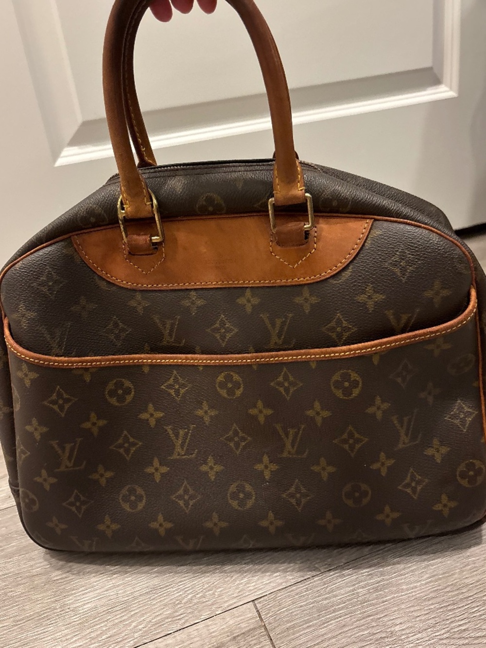 LOUIS VUITTON Deauville Bowling Vanity Hand bag